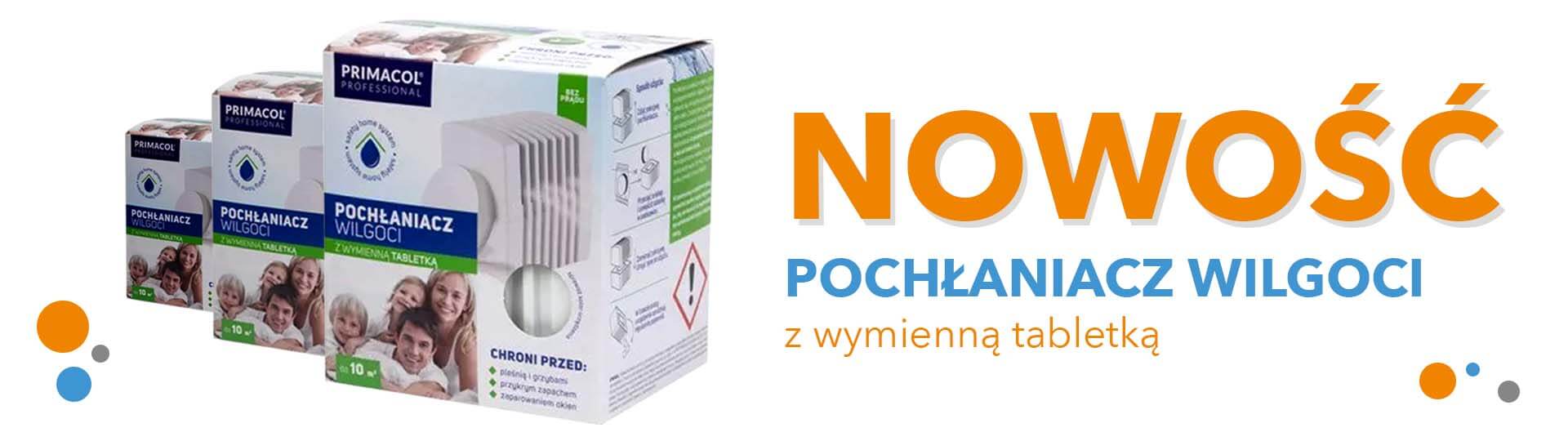 Pochłaniacz wilgoci z wymiennymi tabletkami PRIMACOL